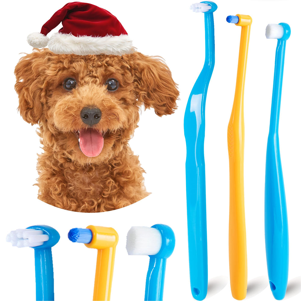 MoonyMars small dog toothbrush with soft head for gentle brushing daily