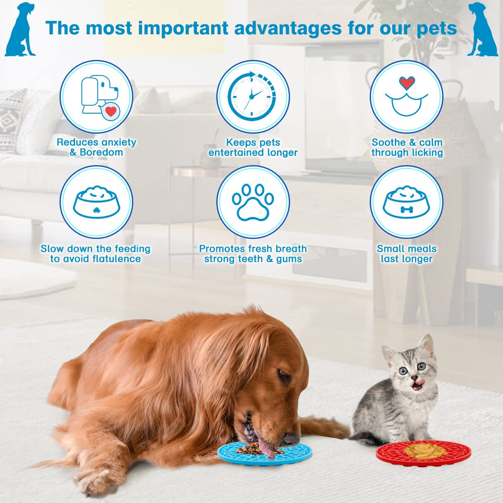 MooonGem dog lick pad bath-time-use supports calming routines with tasty spread options