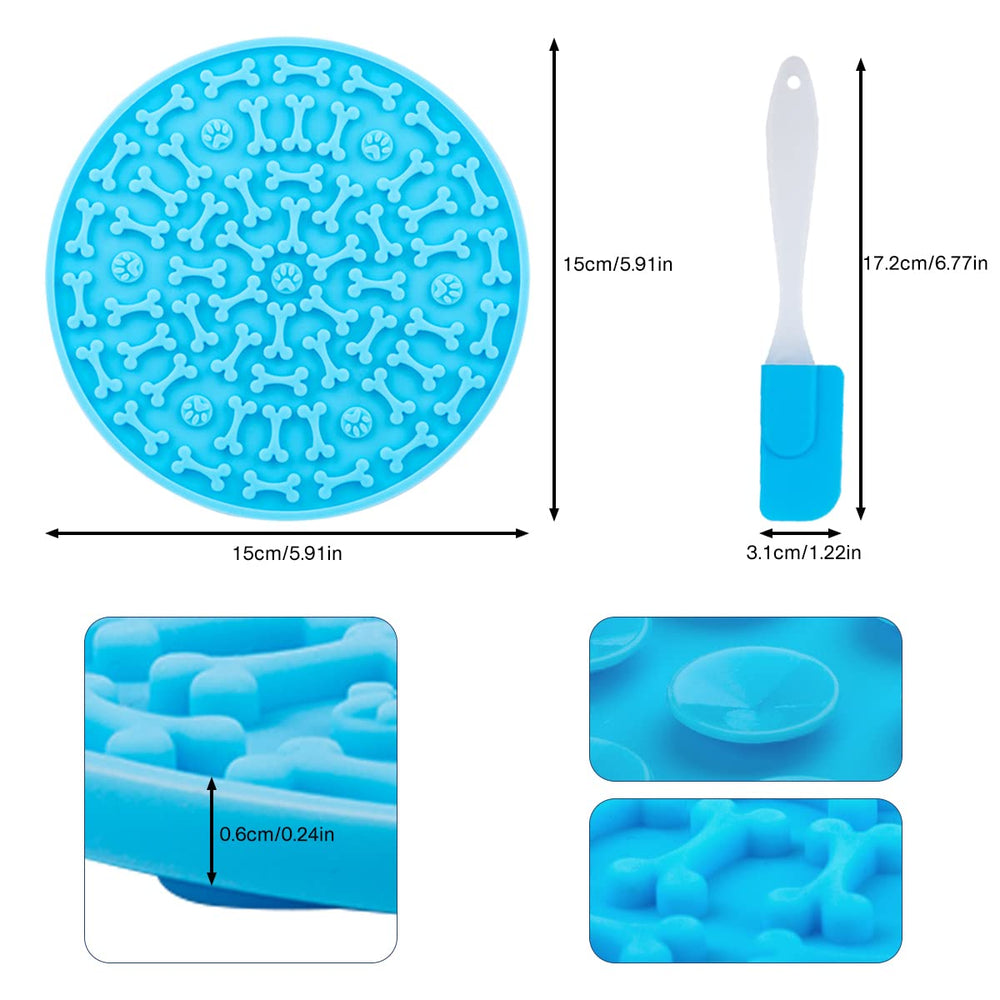 MooonGem dog lick pad soft-silicone features flexible dishwasher-safe material for easy cleaning