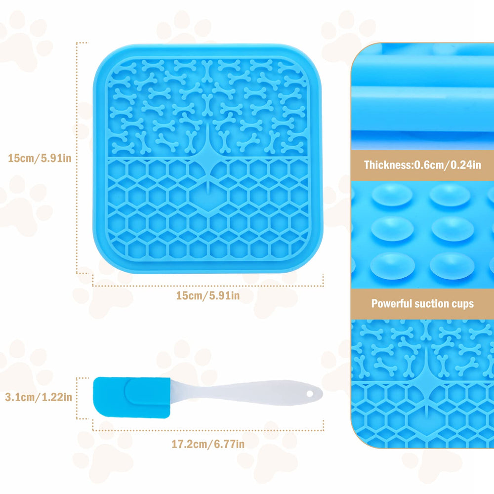 MooonGem lick mat usage continues with freezer-safe material for pre-frozen rewards.