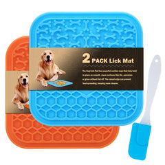 MooonGem Lick Mat with suction cups sticks securely to smooth surfaces for mess-free feeding.