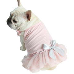 Moorfowl French Bulldog Princess Pink Tutu Dress overview highlights cute party-ready style