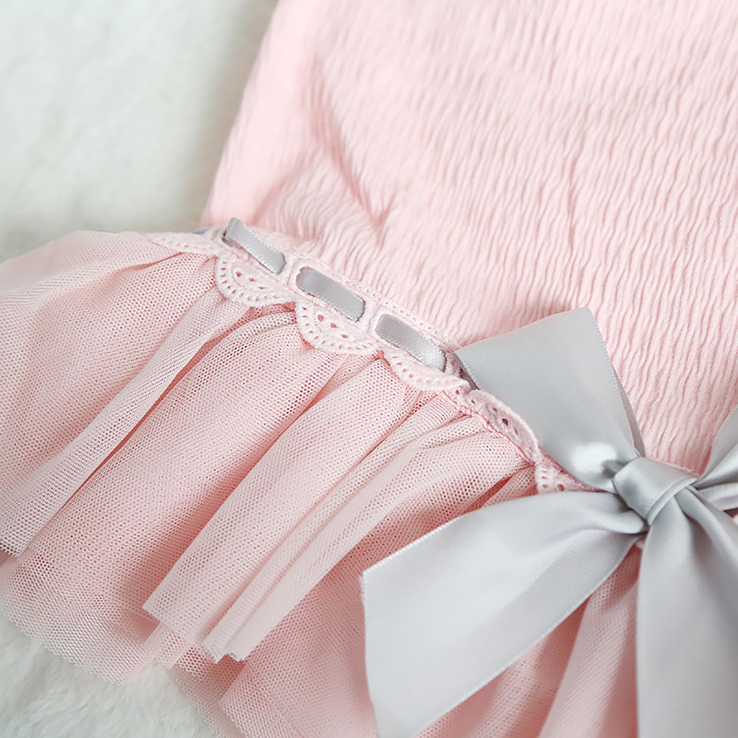 Moorfowl French Bulldog Princess Pink Tutu Dress pullover design enables quick dressing
