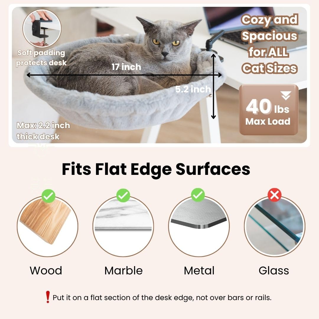 Moose Cozy 2-in-1 design attaches to desks or bed frames for flexible installation.