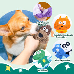 Mootop no stuffing dog toy dog - vibrant textures keep dogs engaged in training