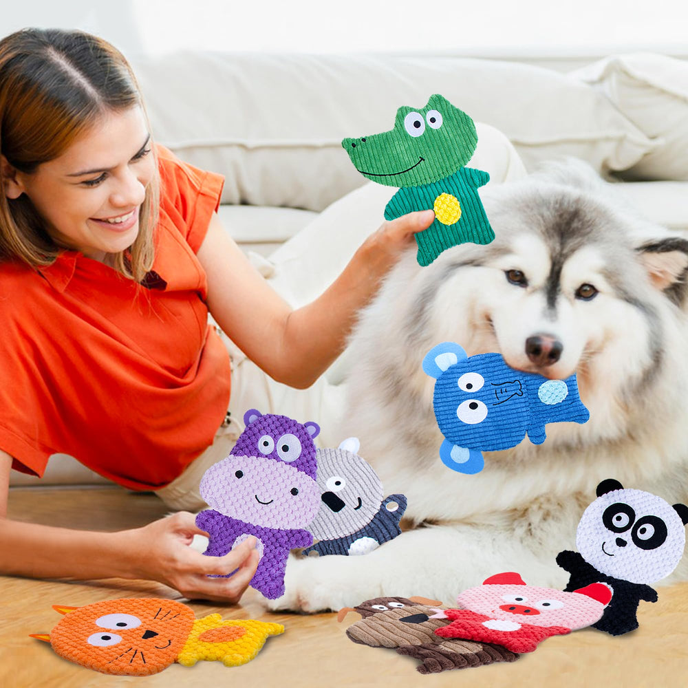 Mootop no stuffing dog toy koala - gentle squeaks plus crinkle engage curious puppies