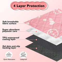 Mooydee waterproof TPU layer prevents leaks for night-time dryness.