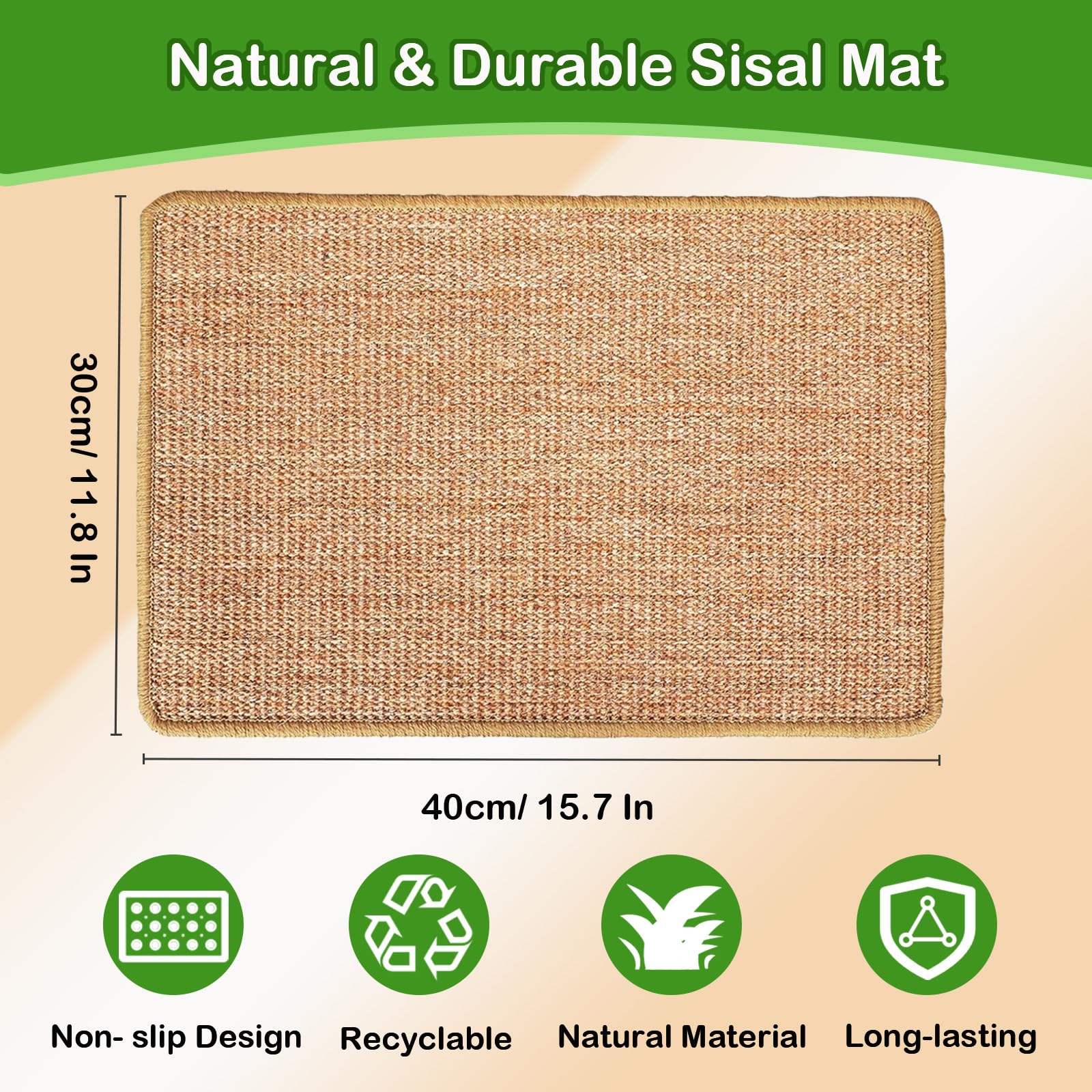 Mooydee rabbit scratching pad side view highlights compact size for small spaces and nesting
