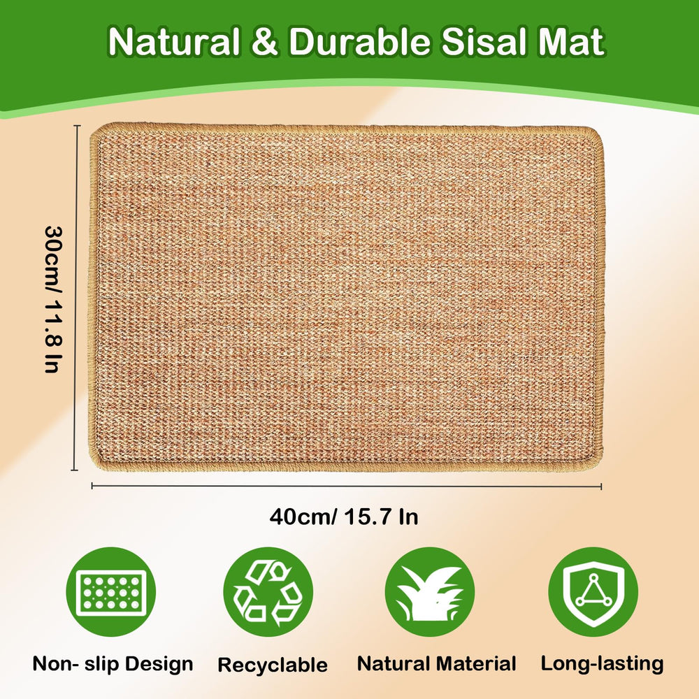 Mooydee rabbit scratching pad side view highlights compact size for small spaces and nesting