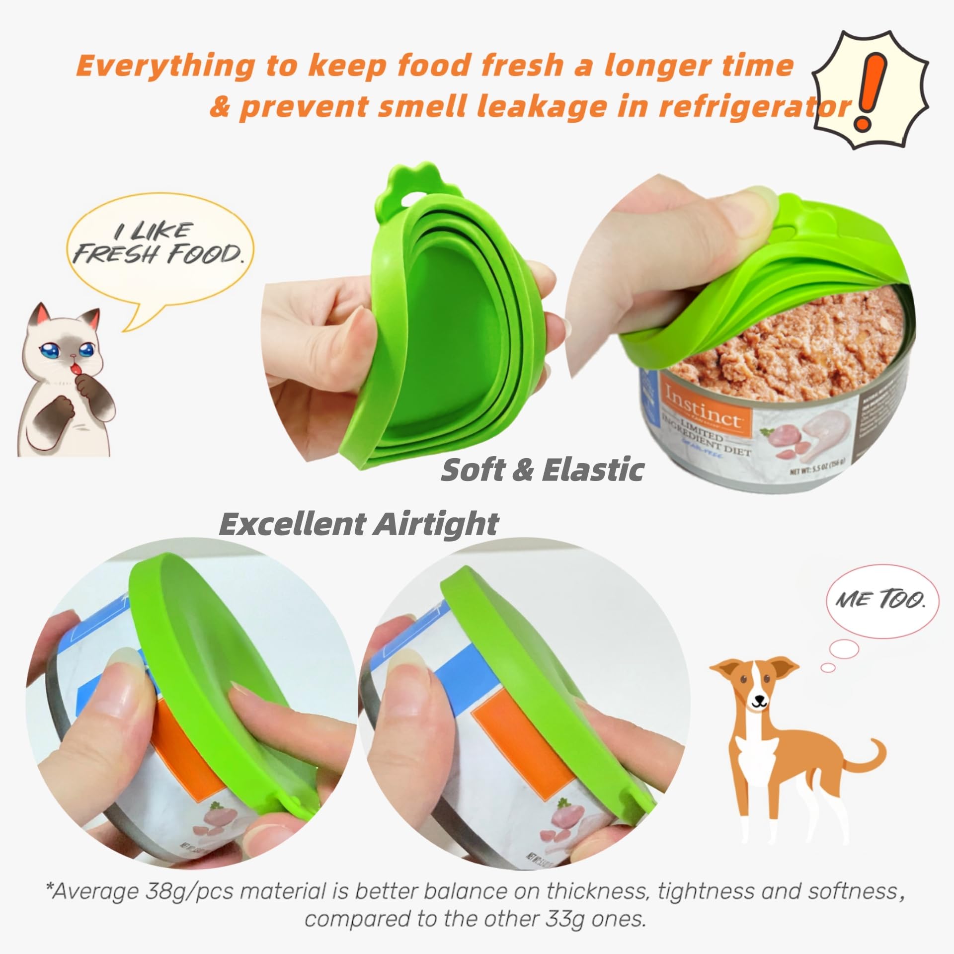 MoPawKT lid with built-in scoop enables easy, waste-free servings.