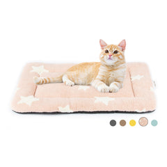 Cama Mora Pets para gato interior, lavable y rosa.