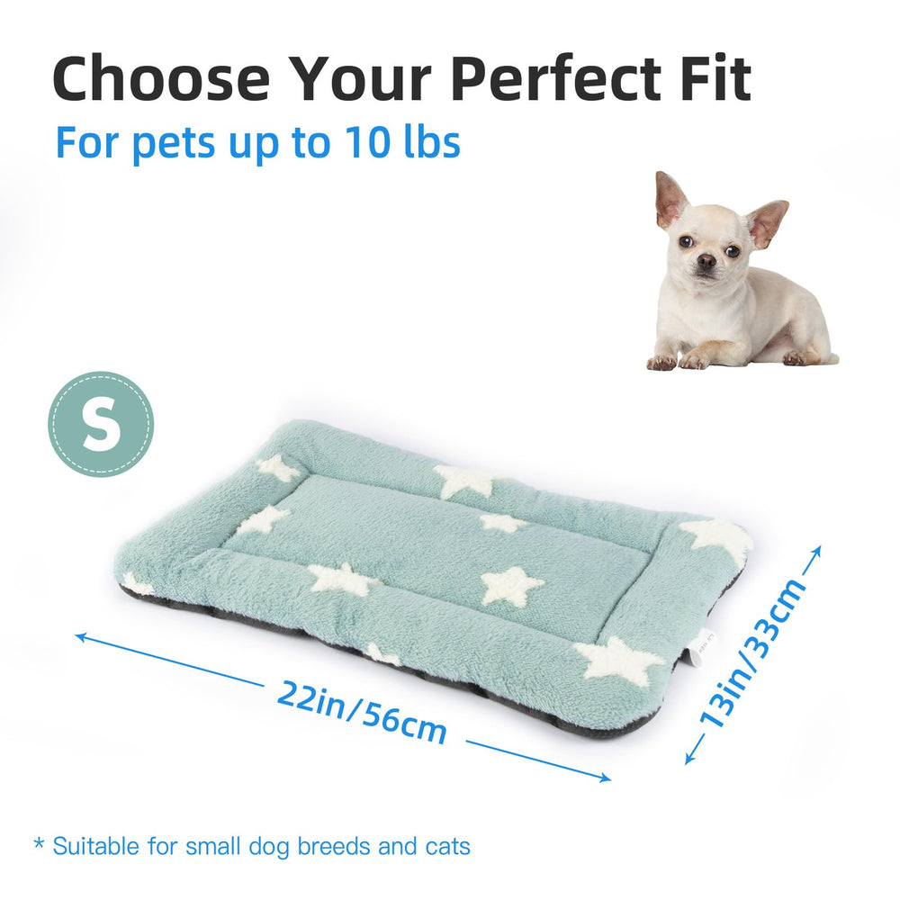Mora Pets blue bed is washable and ready for quick cleanups.