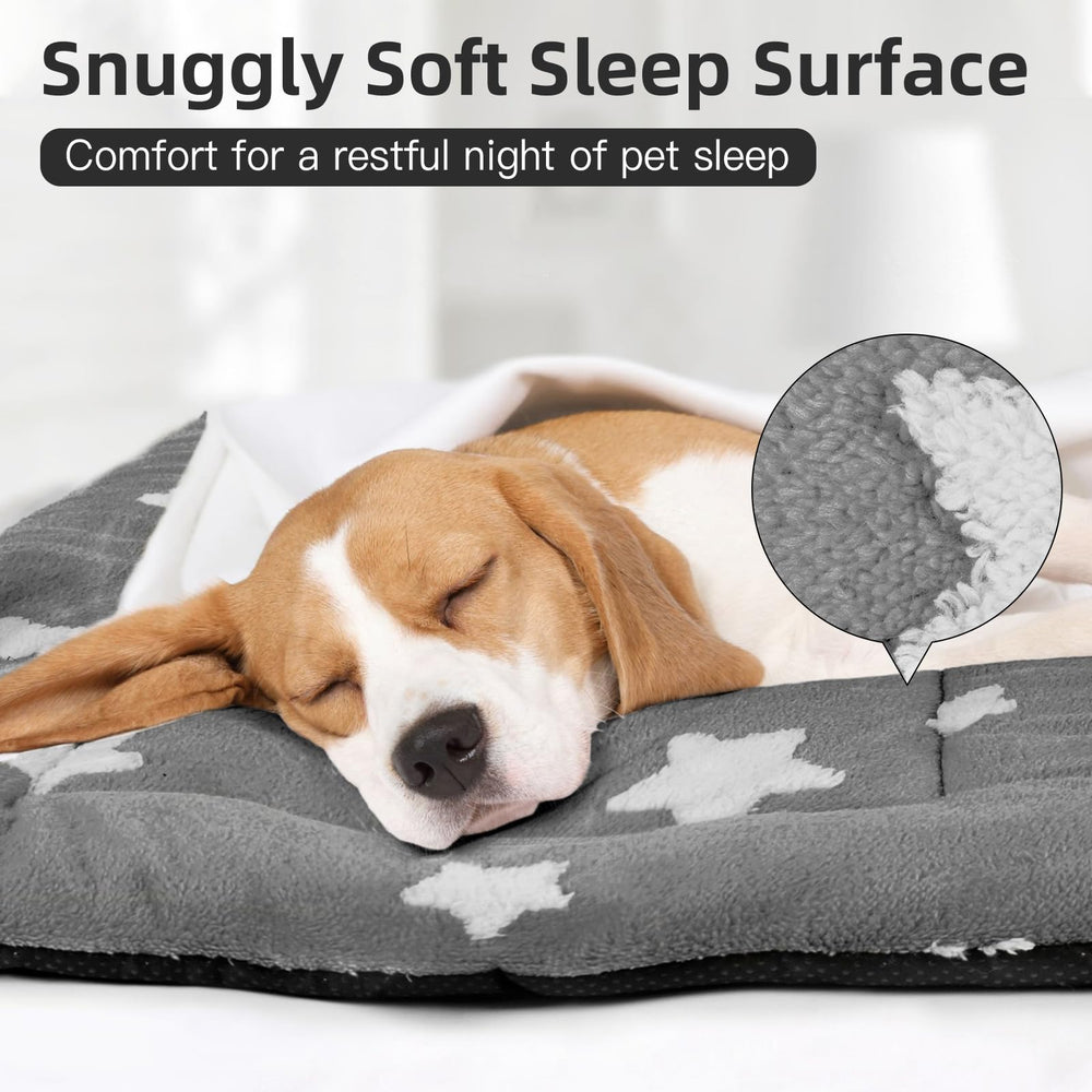 Mora Pets crate pad inside kennel with anti-slip stability