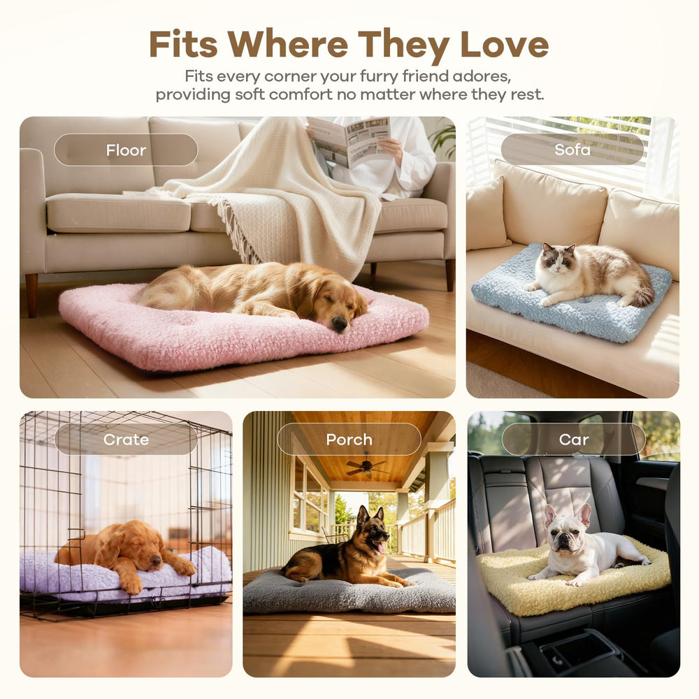 Mora Pets dog bed soft kennel pad close look