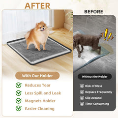 Mora Pets Pee Pad Holder waterproof raised edges contain leaks