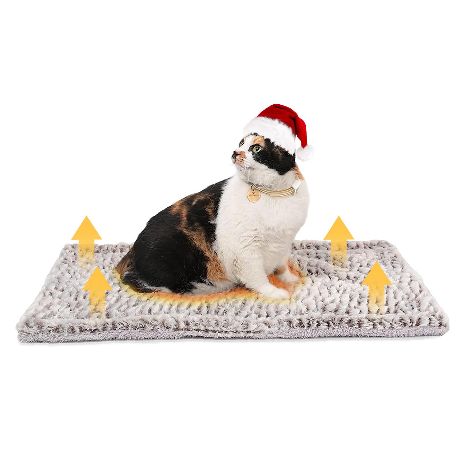 Mora Pets self-heating cat pad front view offering warm indoor comfort