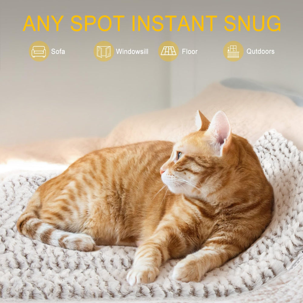 Mora Pets self-heating cat pad outdoor use on patio or balcony