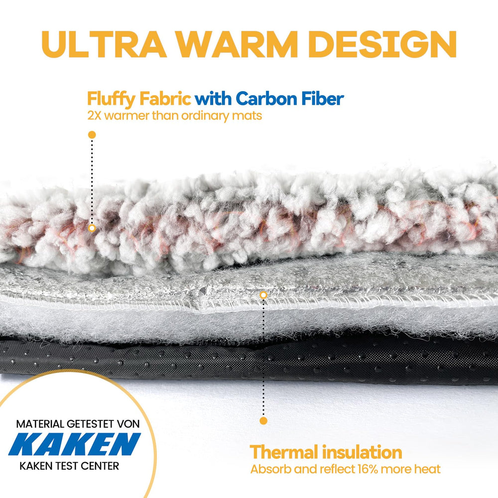 mora-pets self-warming bed non-slip bottom demonstrates stable placement