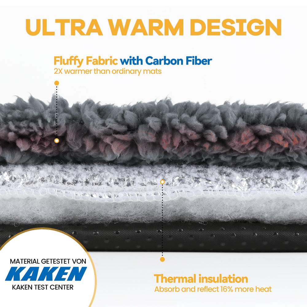 Mora Pets bed on sofa with a cat enjoying a nap in comfort.