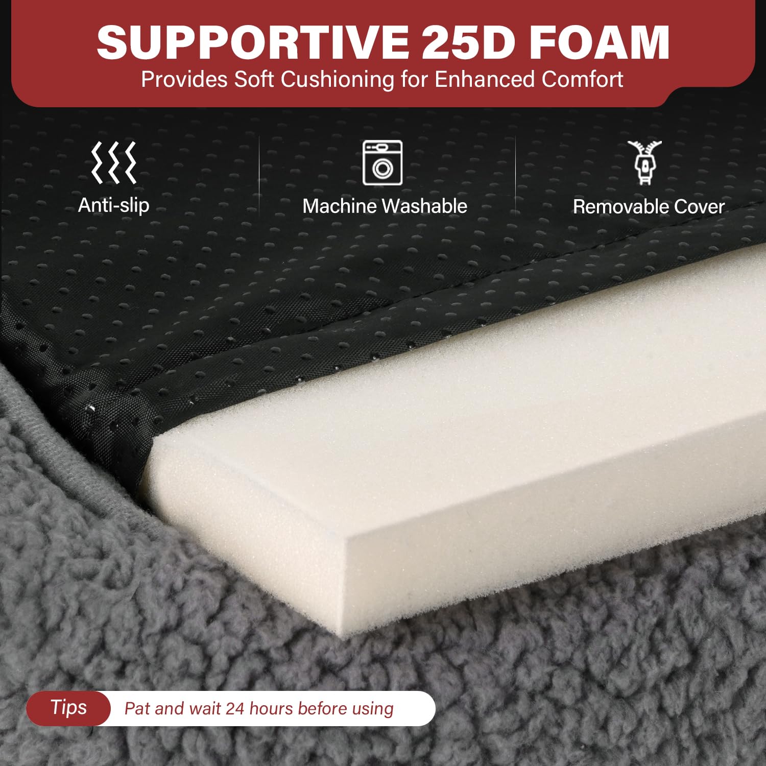 Mora Pets sherpa fabric warmth adds plush comfort during winter naps