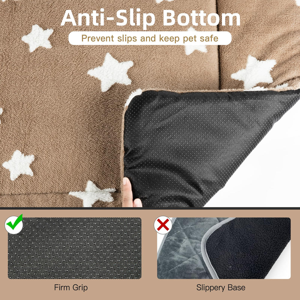 Mora Pets star-pattern pet bed adds cute style for lounging.