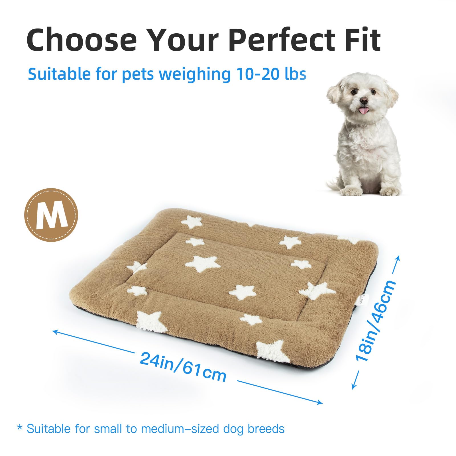 Mora Pets ultra-soft cushion comforts puppies with gentle support.