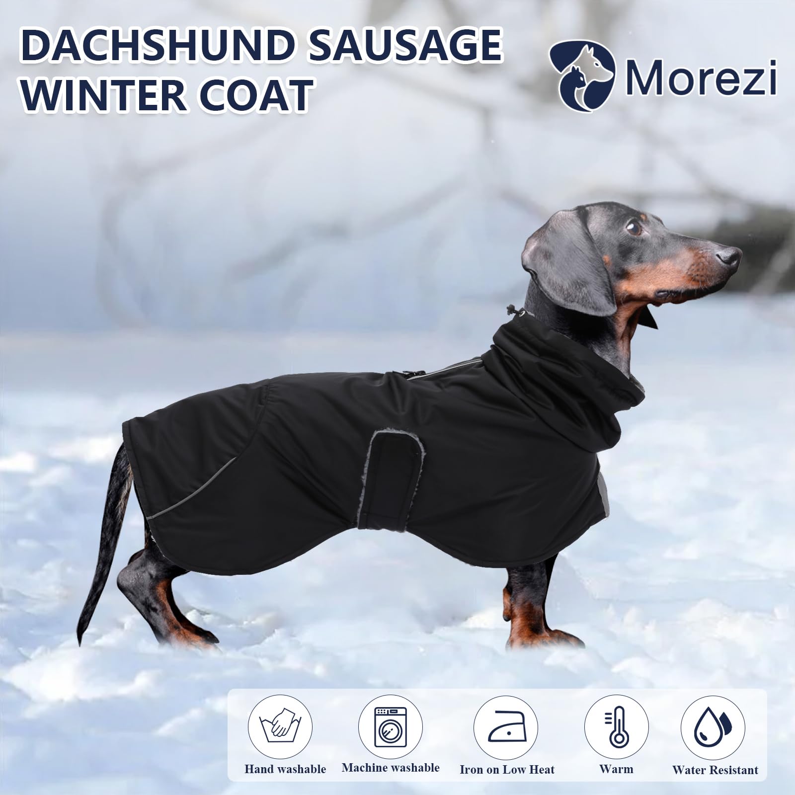 Morezi dachshund capa ajuste cuerpo y correas: ajuste seguro y cómodo