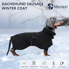 Morezi dachshund capa ajuste cuerpo y correas: ajuste seguro y cómodo