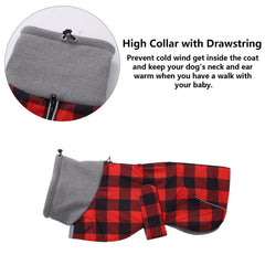 Morezi Dachshund Coat harness hole allows leash use without removing coat.