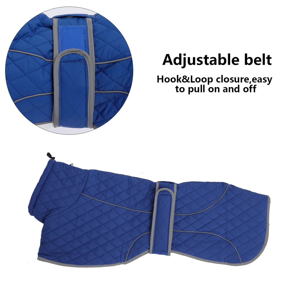 Morezi Greyhound Winter Coat interior padded fleece lining adds warmth.