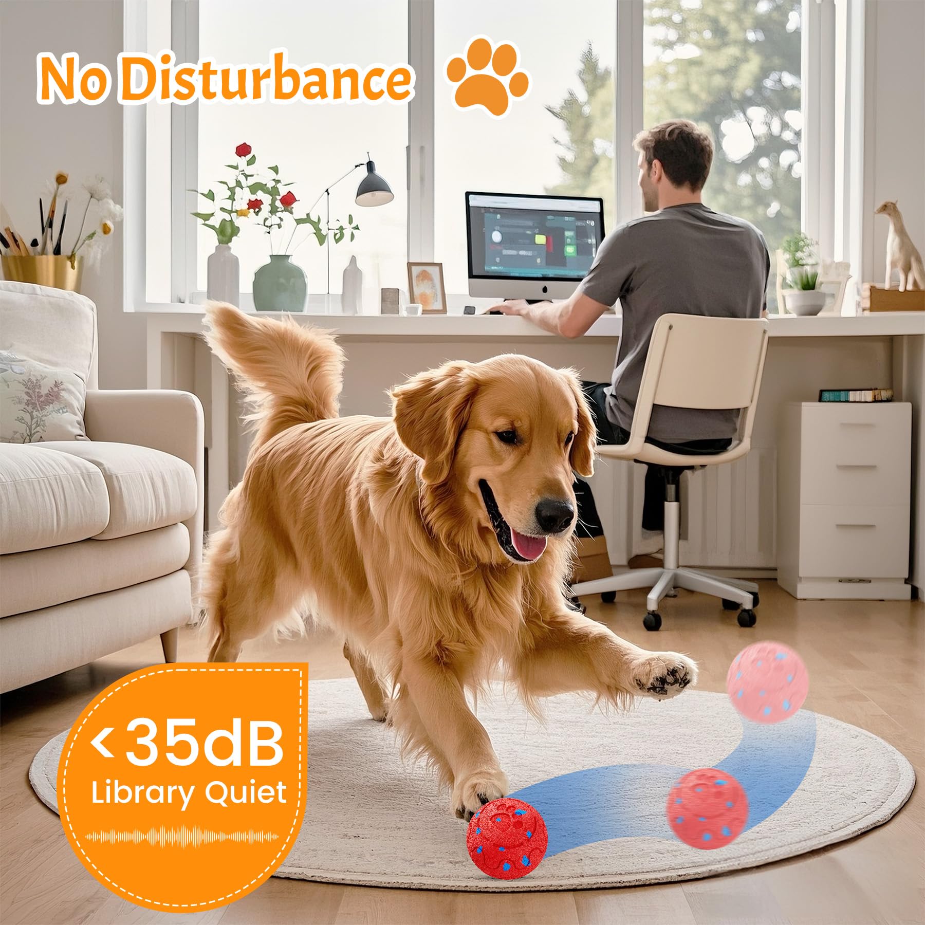 morhandisn dog ball holiday gift idea for dogs and owners.
