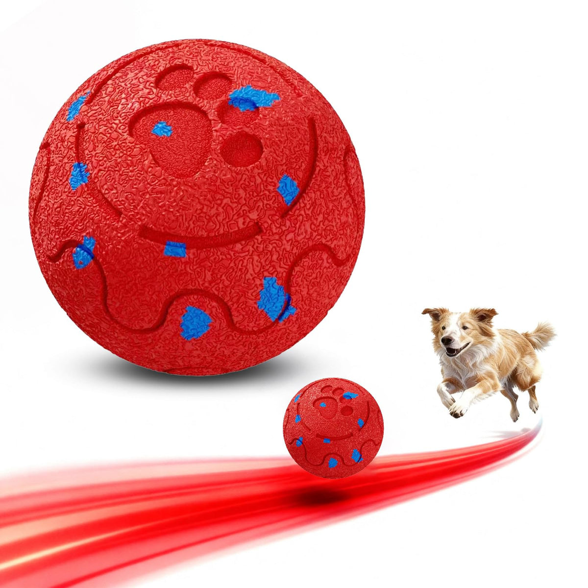 morhandisn dog ball interactive bounce roll shows engaging motion for active dogs.