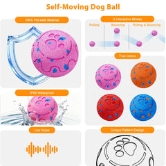 Morhandisn dog ball self-moving action boosts curiosity and chase instincts.
