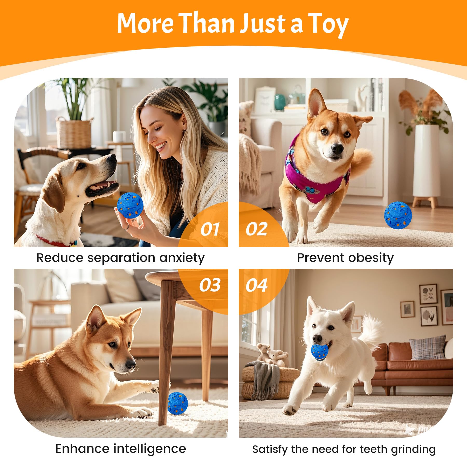 morhandisn dog balls blue aesthetic ideal for outdoor indoor use