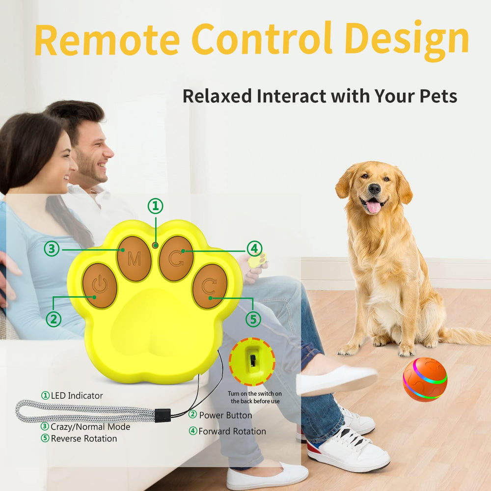 morhandisn interactive dog ball USB recharge highlights quick power-ups.