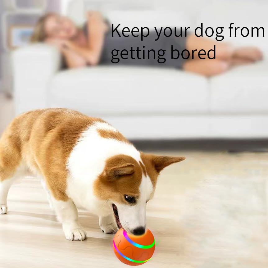 morhandisn interactive dog ball TPU shell durability and bite-resistance.