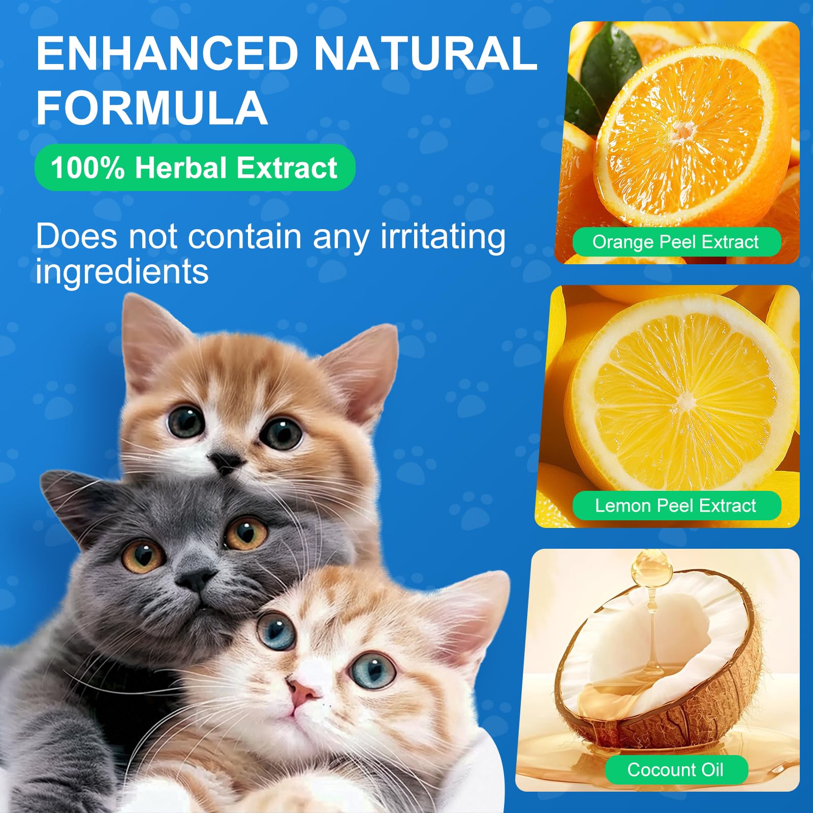 Morikey cat deterrent spray highlights natural ingredients and citrus scent benefits.