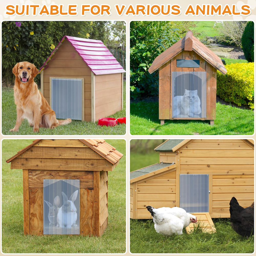 Morikey dog door flaps durable-plastic vinyl close-up emphasizes long-lasting protection.
