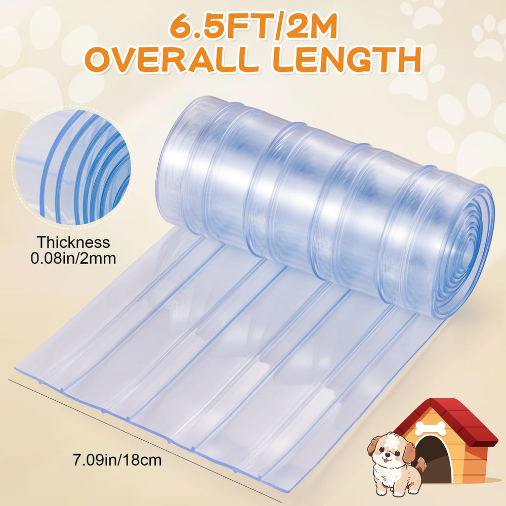 Morikey dog door flaps exterior-use photo shows year-round durability.