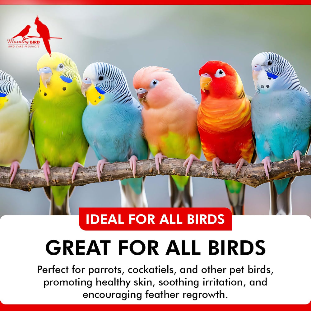 Aplicación directa en la piel de aves con Aloe Vera Spray.