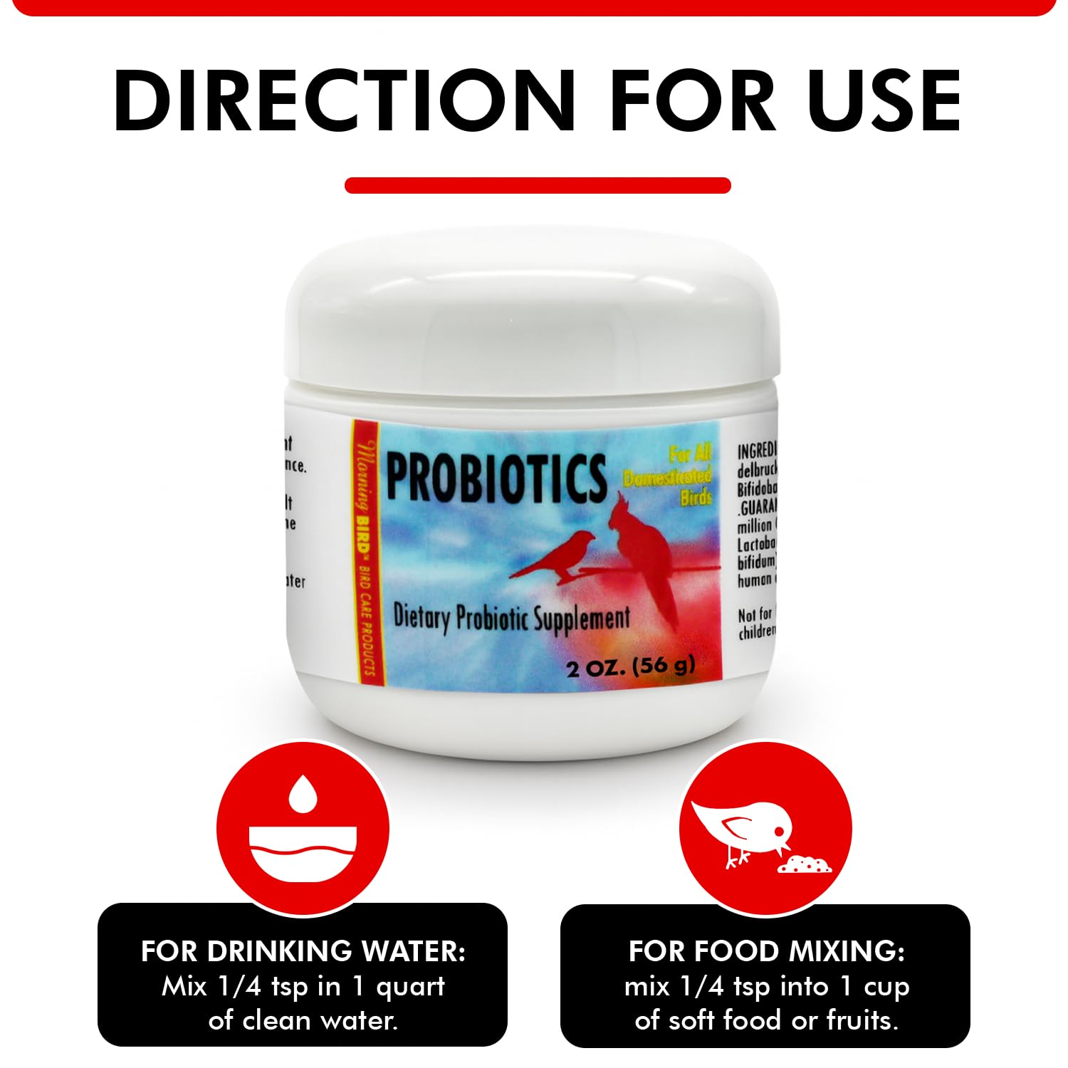 Morning Bird Probiotics cold-storage option to preserve potency long-term.