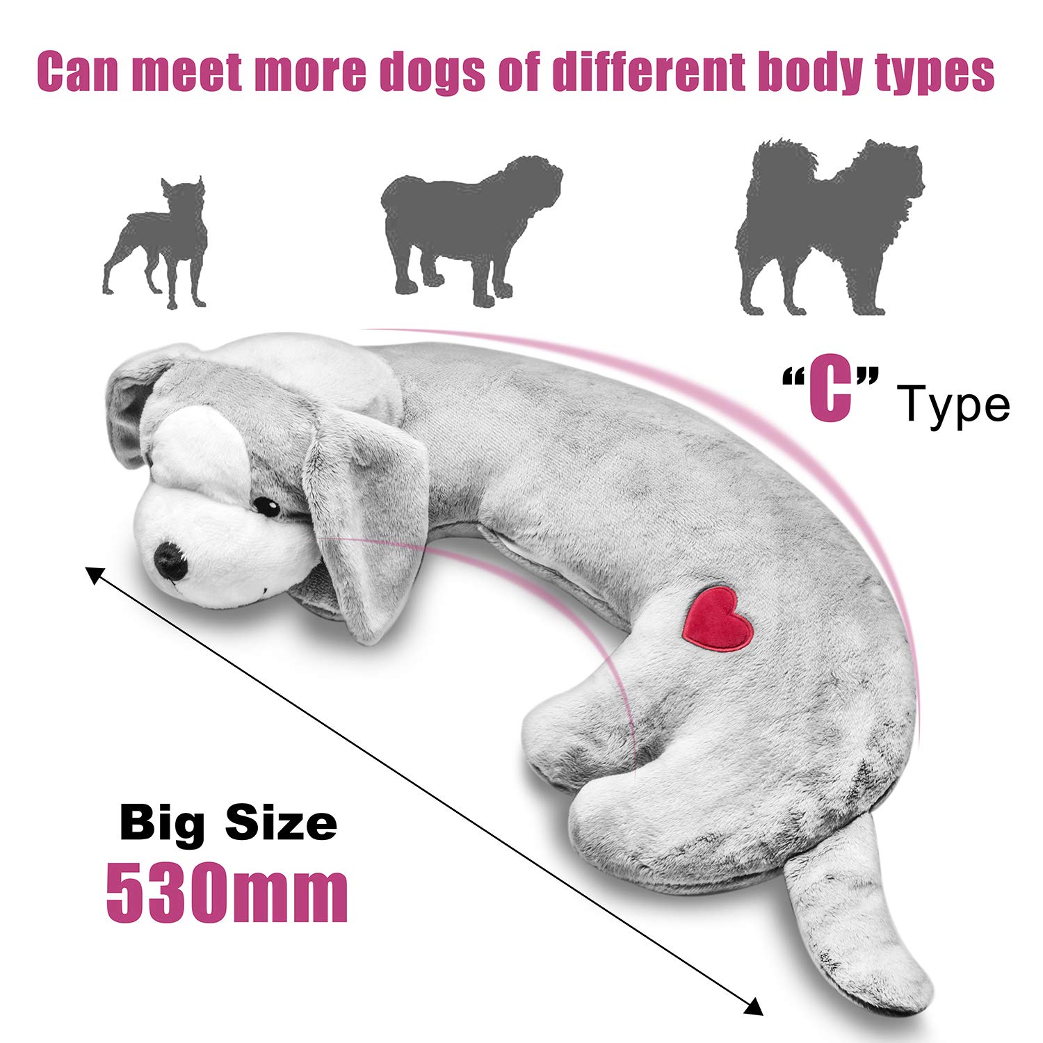 Moropaky Hearbeat Toy plush-dog-fabric shows skin-friendly material for gentle wear