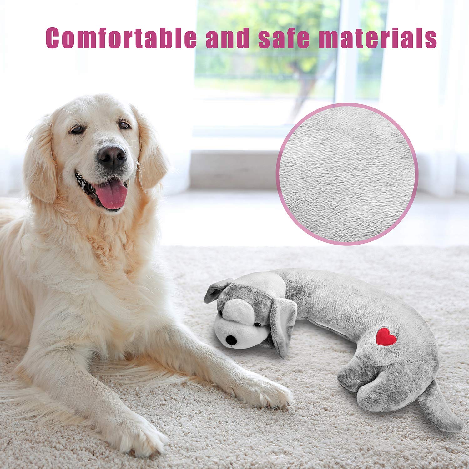 Moropaky Hearbeat Toy washable-fabric highlights machine-washable design