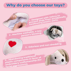 Moropaky Heartbeat Puppy Toy in kennel demonstrates crate-training support and soothing presence.