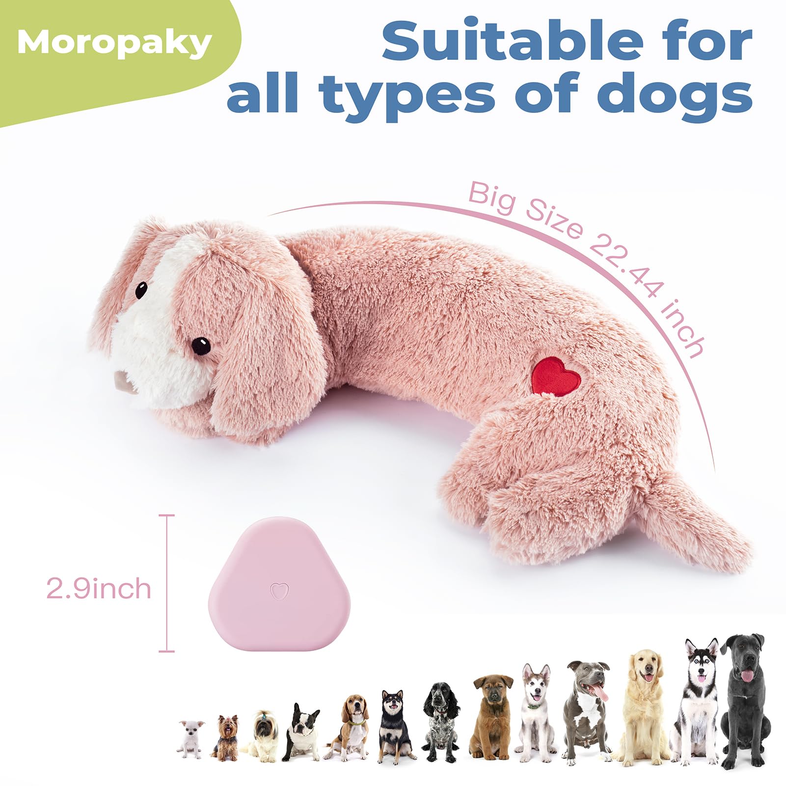 Moropaky Heartbeat Toy night-time - supports sleep training and relaxation.