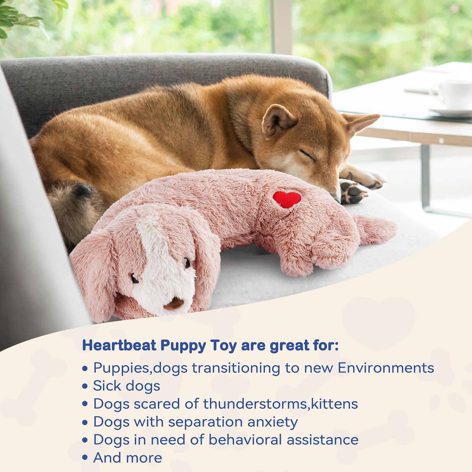 Moropaky Heartbeat Toy travel use - comfort during journeys and thunderstorms.