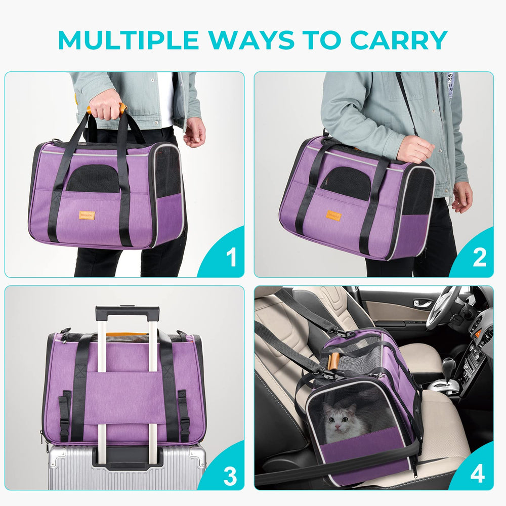 Morpilot breathable mesh sides emphasize airflow for pet comfort during travel