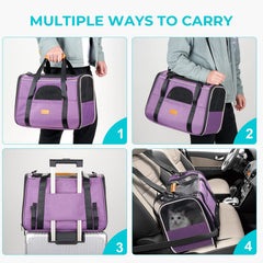 Morpilot breathable mesh sides emphasize airflow for pet comfort during travel