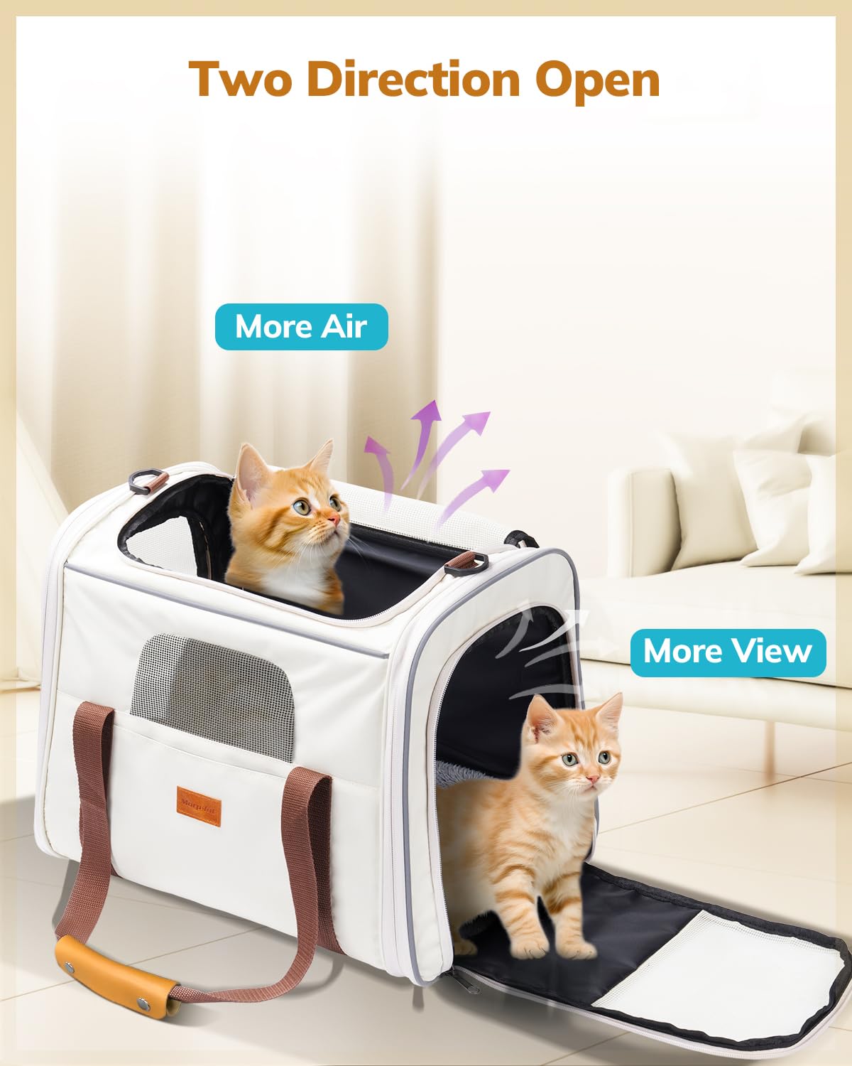 Morpilot cat carrier versatile travel companion for car, train, plane trips