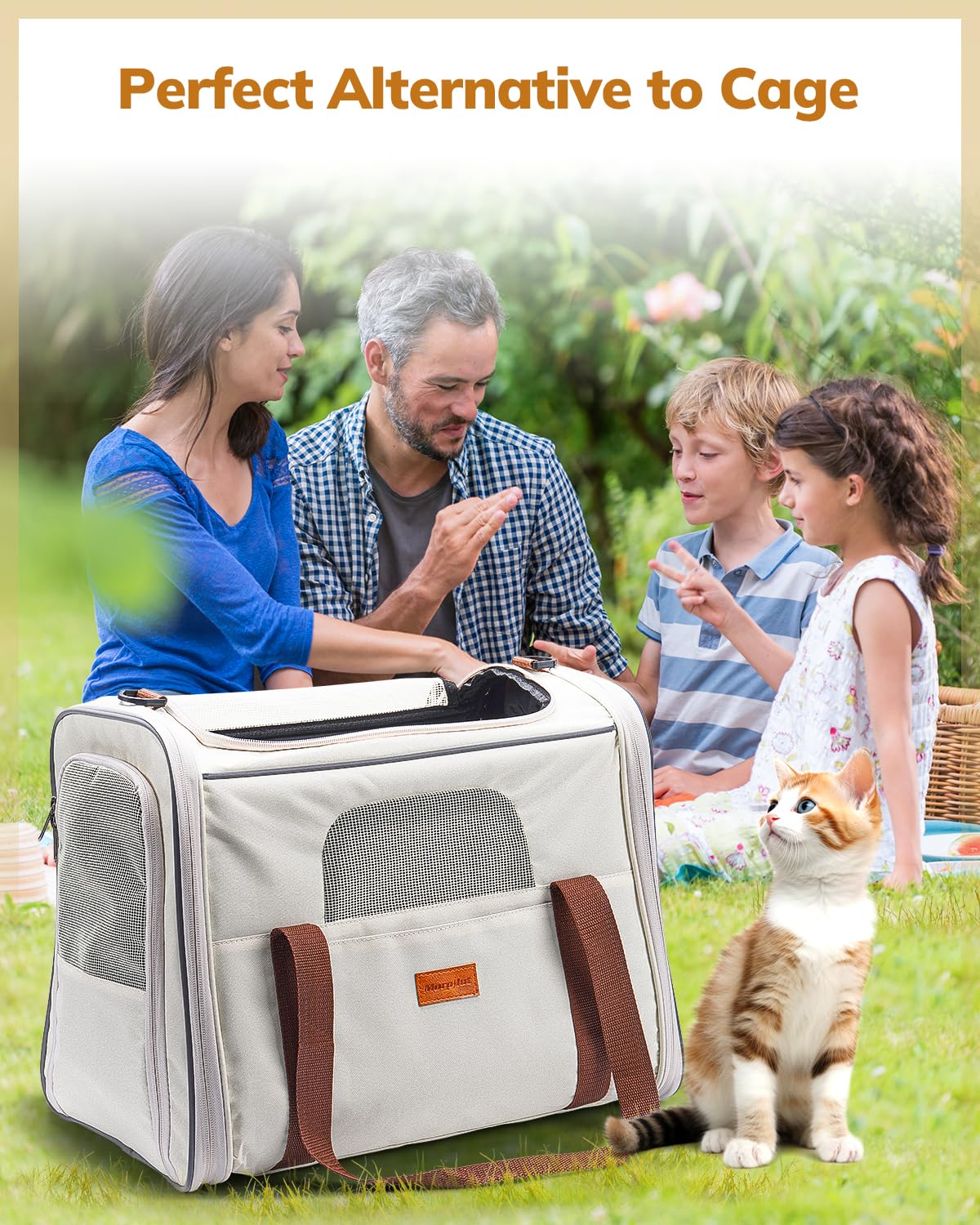 Morpilot cat carrier safety zippers help prevent escapes on the go
